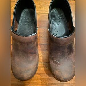 Dansko Women’s Brown Leather Clogs